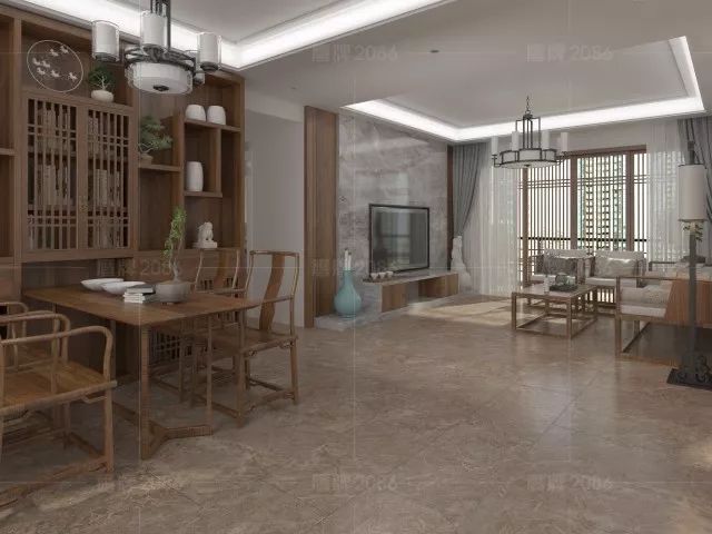 宅家看设计鹰牌2086新中式全屋设计方案