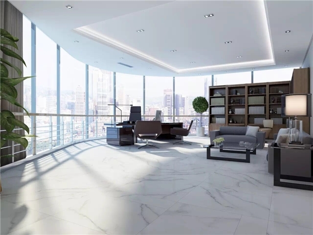 现代仿古砖办公室装修效果图