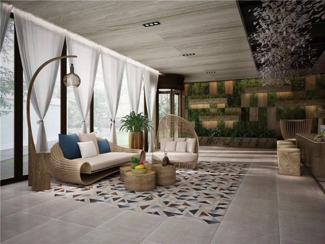 现代仿古砖装修效果图