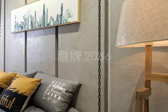 现代仿古砖卧室应用效果图