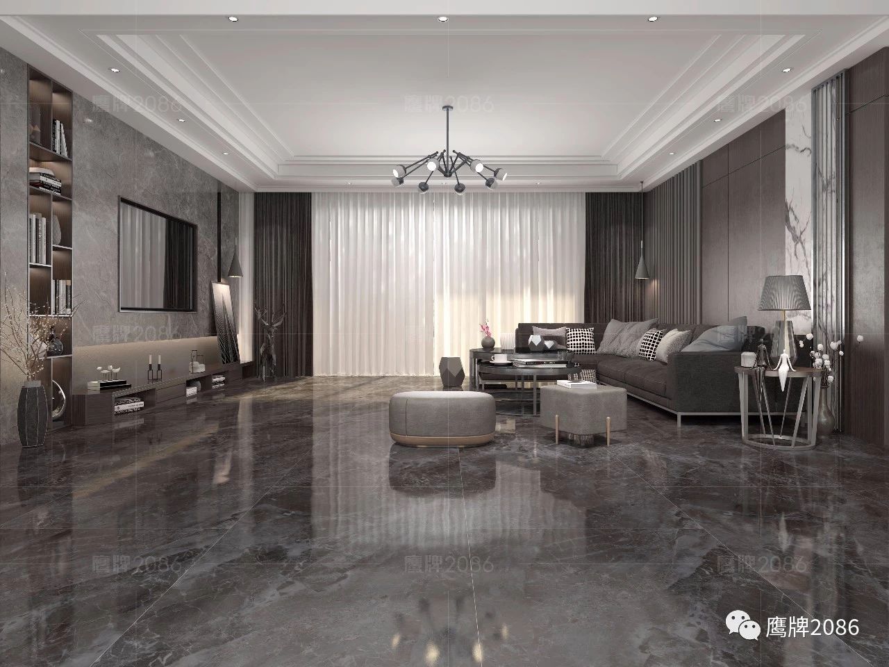 宅家看设计——鹰牌2086现代简约风全屋设计方案