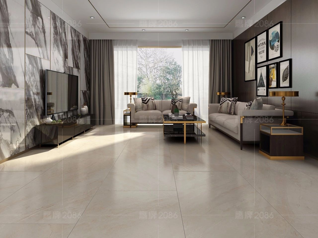 宅家看设计——鹰牌2086轻奢风全屋设计方案