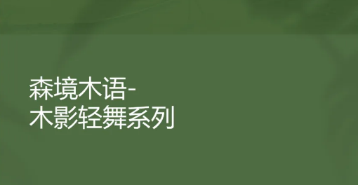 2025新品上市 | 森境木语-木影轻舞系列焕新升级